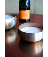 Rewined Candles Champagne Small Gold Bowl Candle